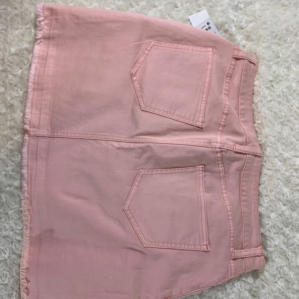 Arizona Jean New Sz 13 juniors Pink Skirt Rough Ed - Picture 4 of 4